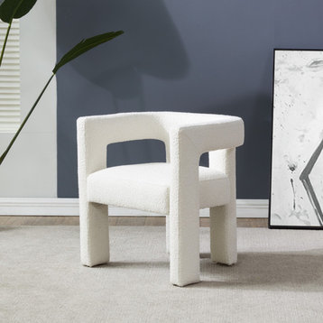 Safavieh Couture Deandre Contemporary Dining Chair, Ivory