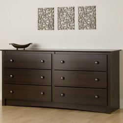 Prepac Fremont Espresso 6-Drawer Dresser - Products