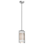 Access Lighting - Access Lighting 20738-BS/OPL Iron - One Light Pendant - 20738spec.jpg  No. of Rods: 3  Assembly Required: Yes  Shade Included: Yes  Sloped Ceiling Adaptable: Yes  Rod Length(s): 22.00Iron One Light Pendant Brushed Steel Opal Glass *UL Approved: YES *Energy Star Qualified: n/a  *ADA Certified: n/a  *Number of Lights: Lamp: 1-*Wattage:100w A-19 E-26 Incandescent bulb(s) *Bulb Included:No *Bulb Type:A-19 E-26 Incandescent *Finish Type:Brushed Steel