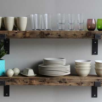 Industrial Reclaimed Barn wood Shelves