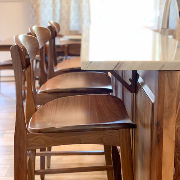 Deluxe Walnut Kitchen & Island
