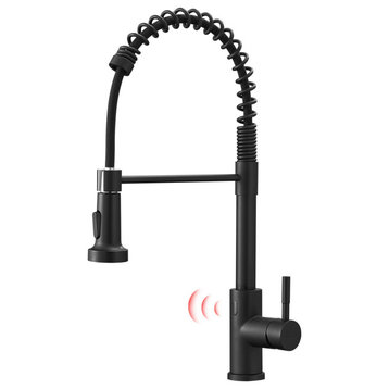 Touchless Kitchen Faucet with 2 Modes Pull Down Sprayer, Matte Black