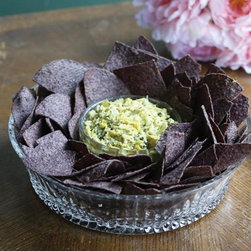 Regency Crystal Chip & Dip Bowl - Chip And Dip Sets