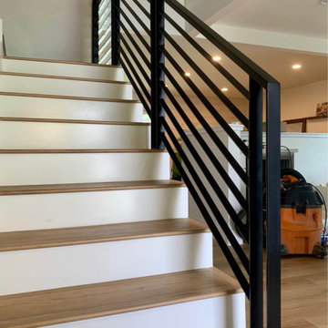 wood railing