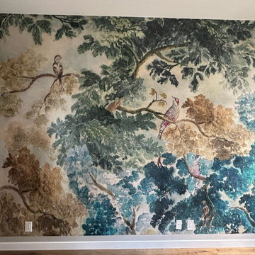 Non-woven digital mural Wallpaper Installation