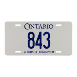 Plate | Creative House Numbers by Rusty Number - House Numbers