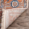 Nuloom Ehtel Medallion Fringe Traditional Area Rug, Rust 7'10"x7'10"