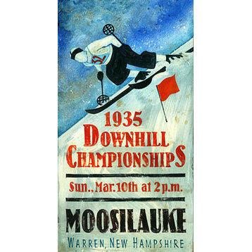 Vintage Signs Downhill Championships Large, 20x32