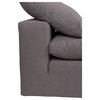 Clay Slipper Chair Livesmart Fabric Light Grey
