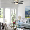 Craftmade Modern 56" 4 Blade Indoor Ceiling Fan - Blades and Light Kit Included