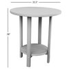 Phat Tommy Outdoor Pub Table, Tall Bar Height Poly Outdoor Furniture, Grey