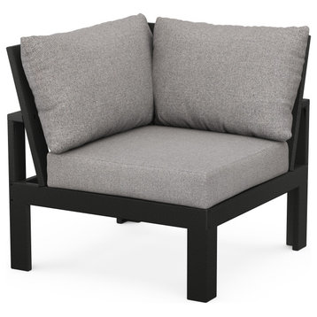 Modular Corner Chair, Black/Gray Mist