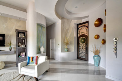 Inspiration for a modern entryway remodel in Phoenix
