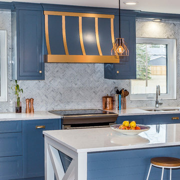 Robins Egg & Copper Kitchen