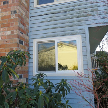 Replaced Double Pane Aluminum with Milgard Tuscany Series vinyl windows