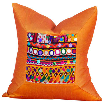 Urvi Indian Silk Decorative Pillow