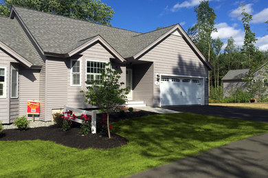 Home design - mid-sized contemporary home design idea in Boston