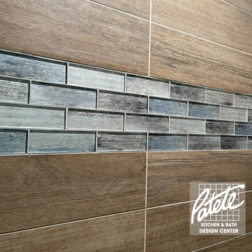 Wood-like Tile Bathroom Inlay Tile