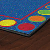 Flagship Carpets CE306-08W 3'x2' Sitting Spots Primary Mat Educational Rug