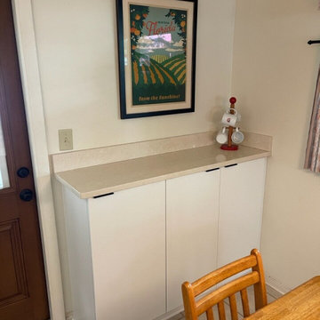 Small Kitchen Remodel Done With New White Cabinets