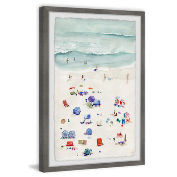 "Beach Time" Framed Painting Print, 12"x18"