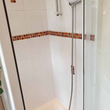 Deep Cleaning Shower Ceramic Cubicle Tile and Grout in Lower Whitley
