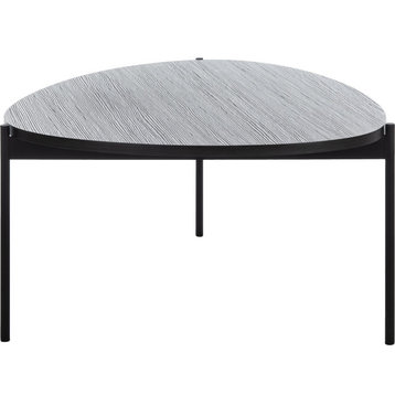 Sven Coffee Table - Dark Gray Oak, Black
