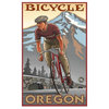 Paul A. Lanquist Mount Hood Oregon Biker Art Print, 12"x18"