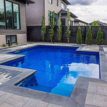 Inground pool construction collaboration with Abloom Landscaping