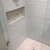 Square Design Tile-in Shower Drain, Polished Chrome