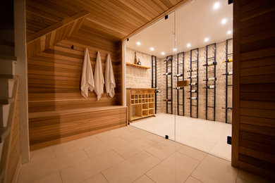 Wine cellar - contemporary wine cellar idea in Other
