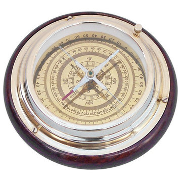 Directional Desktop Compass, Brass, 6"