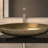 Vetro Freddo Kool Xl Designer Vessel Sink, Gold Leaf