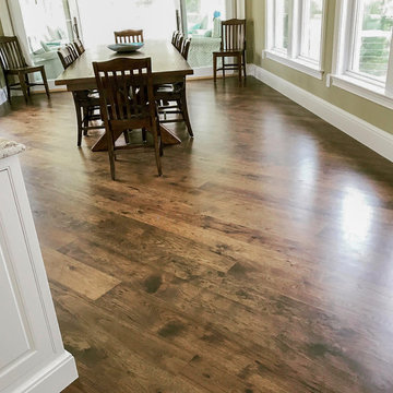 Wide Plank Hickory Floor - Dining Area