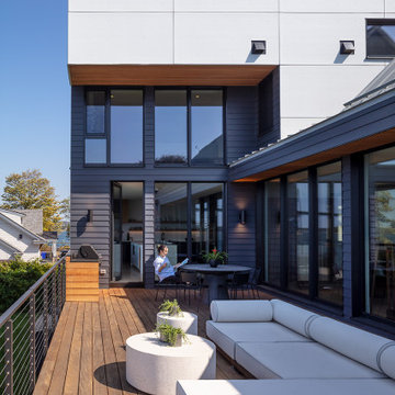Garapa Deck with Outdoor Grill, Dining and Lounge Areas