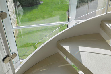 Glass staircases, Glass railings and balconys