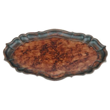 Plaque TRADITIONAL Lodge Table Top Scalloped Edge Resin Hand-Cast