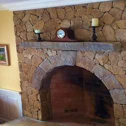Colonial Tan Mosaic Chimney - Siding And Stone Veneer