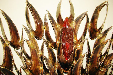 Dramatic Custom Bijan 1960's Wall Sculpture