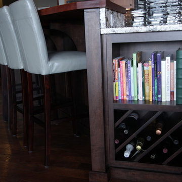 Island with Wine Rack