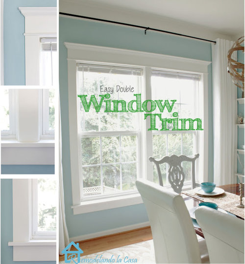 How to match barn door trim to window/regular door trim.