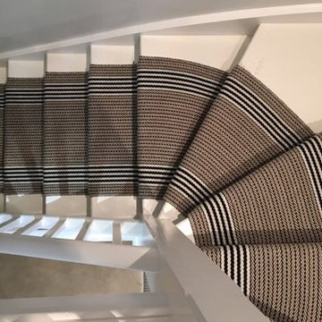 Roger Oates Flaxman Stone stair runner carpet in Basingstoke Hampshire