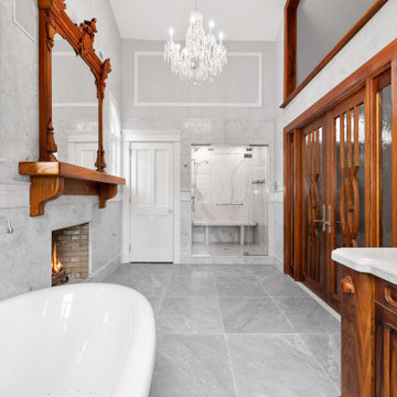Statuario Principe Porcelain Shower