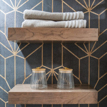 Dramatic Guest Bathroom Design