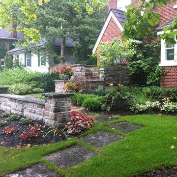 Stately front entrance