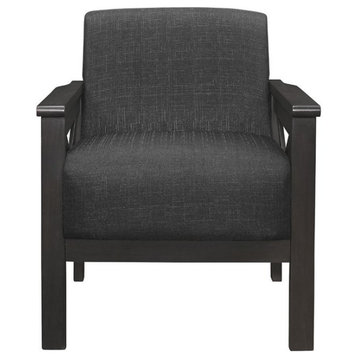 Lexicon Herriman Upholstered Accent Chair in Dark Gray