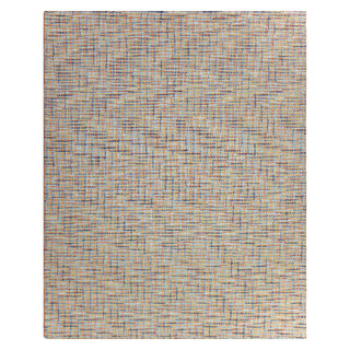 Tweedy Wool Hand Tufted Rug, Multi, 1'x1' Sample, 1'x1' - Contemporary ...