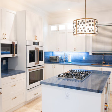 Traditional Kitchen Remodel Done With Painted White Shaker Door