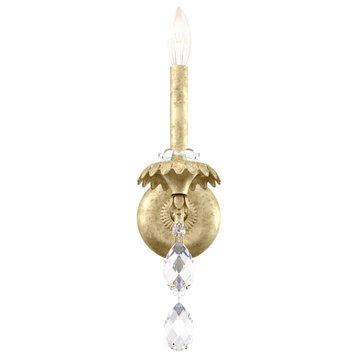 Helenia 1 Light Traditional Sconce, Heirloom Silver
