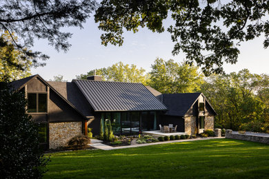 Contemporary exterior home idea in Kansas City